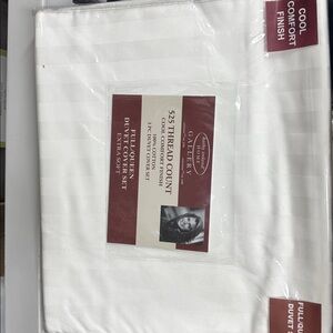 Kathy Ireland White Duvet Cover Set